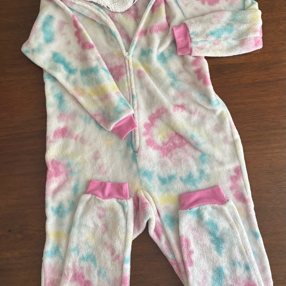 Colorful Tie-Dye Kids unicorn One Piece - Picture 1 of 3